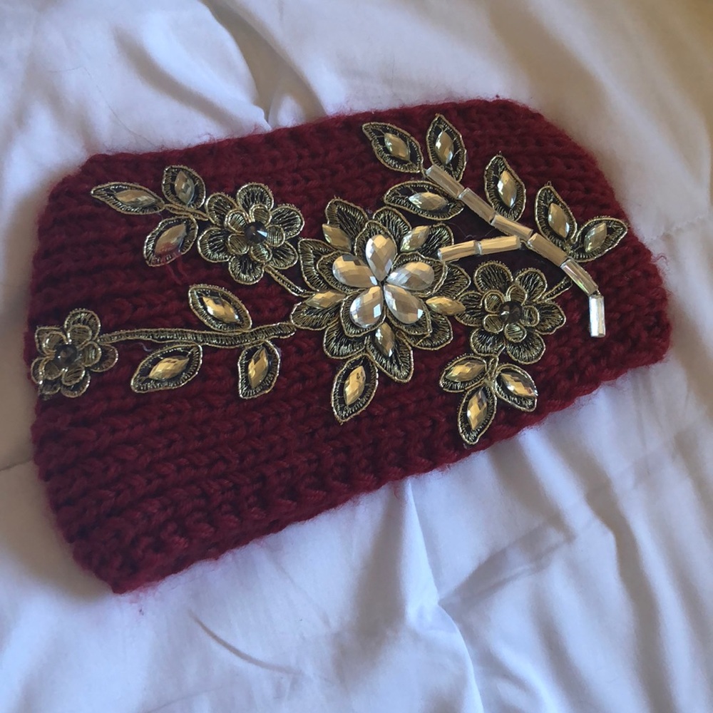 Flower headband with bling